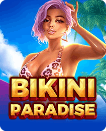 Bikini Paradise Slots game artwork on the Yono Game app